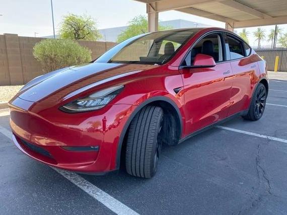 TESLA MODEL Y 2021 5YJYGDEE4MF065614 image